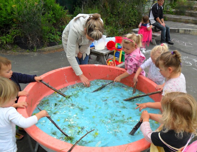 Water is a great learning toy!